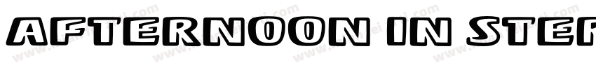 Afternoon in Stereo字体转换